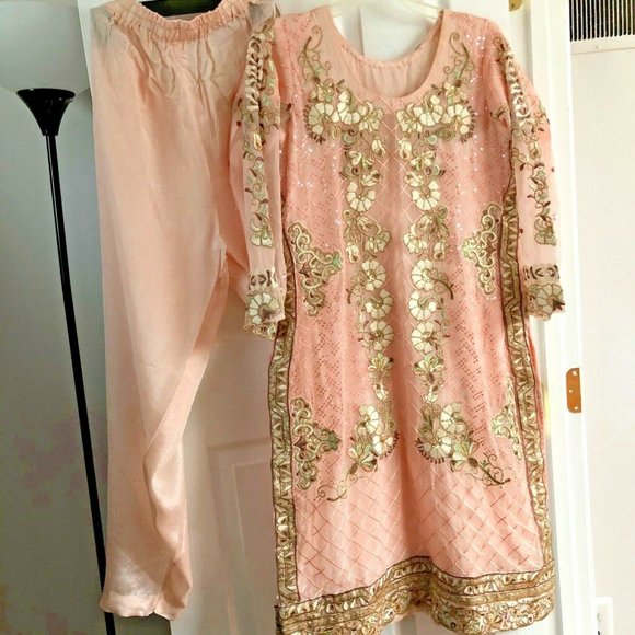 Shalwar Kameez Pakistani Indian Punjabi Suit - Picture 2 of 8